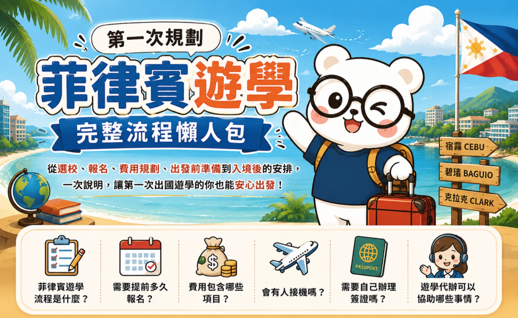 第一次去菲律賓遊學必看｜完整流程懶人包