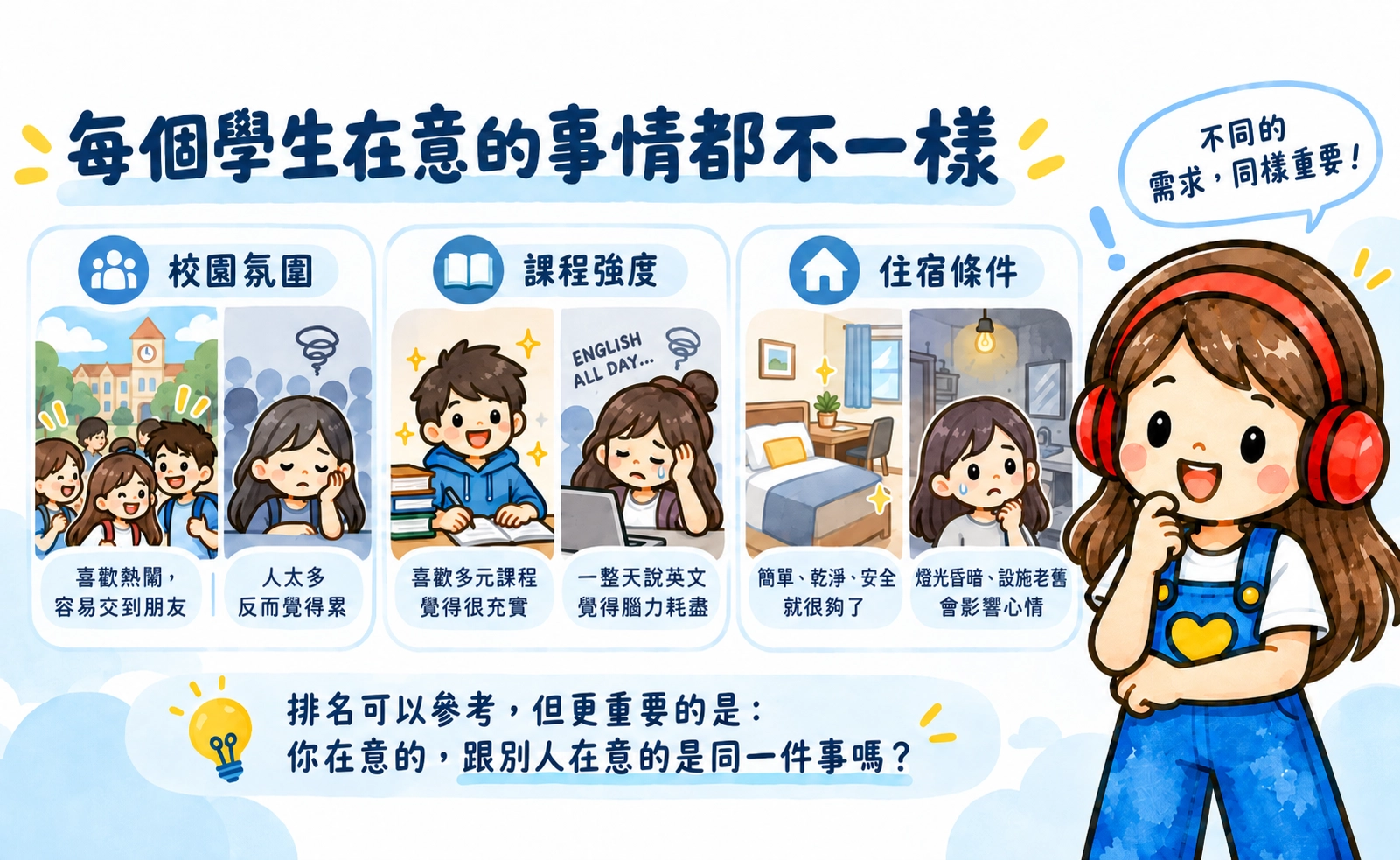 同一間學校，為什麼有人超喜歡，有人卻住不下去？