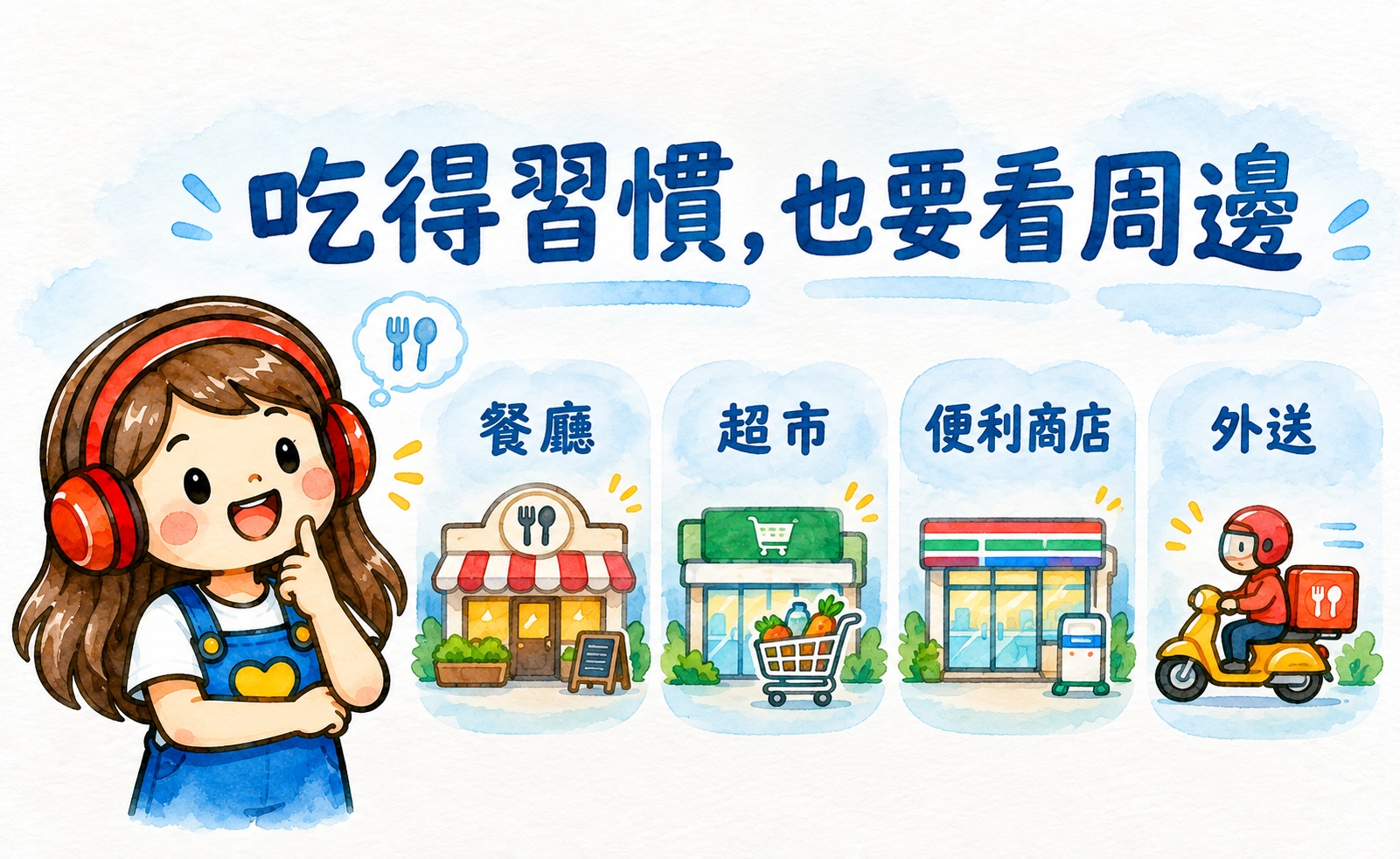 飲食很重要,學校周邊機能也要看