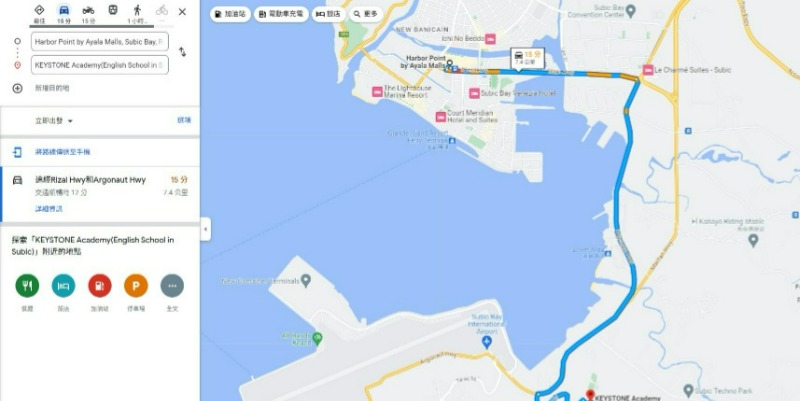 菲律賓國際大學LCIC距離鬧區約25分鐘車程